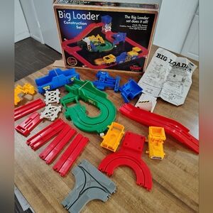 1991 TOMY Big Loader Construction Set REPLACEMENT PARTS  BOX & INSTRUCTIONS
